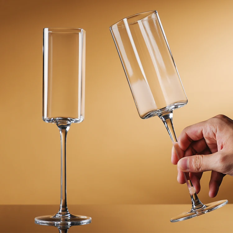Modern Design Reusable Champagne Flutes Stemmed glasses for Bride Wine & Birthday Toasting for Weddings&Celebrations