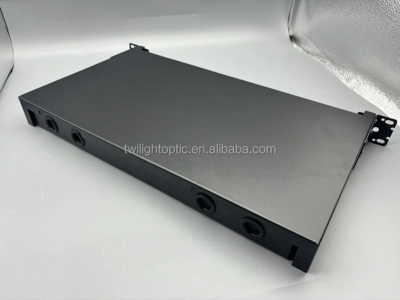 Home fibre optic broadband rack mounted distribution box 24 core sc/fc/st/lc connector jumper cord 1u 19 inch patch panel odf