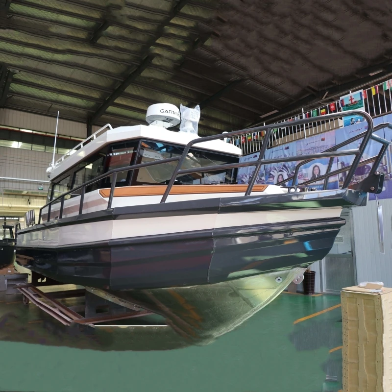 30ft 9m High Speed Luxury Fish Cabin Cruiser Yacht Family Aluminum Fishing Boat
