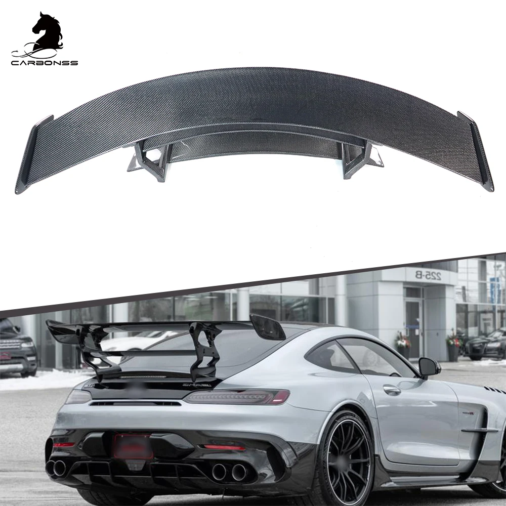 Спойлер из углеродного волокна для автомобильного багажника подходит Mercedes Benz AMG GT GTC GTR Coupe BS Type задний спойлер 2015 +