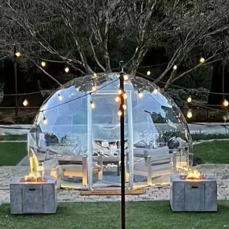 Transparent Large Party Modern Glamping House Pvc Clear Plastic Garden Igloo Dome Tents