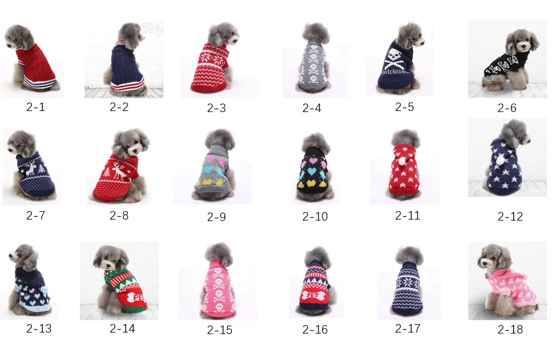 DZ32 High Quality Pet Sweater Warm Dog Sweater Winter Dog Clothes Fashion Dof Apparel