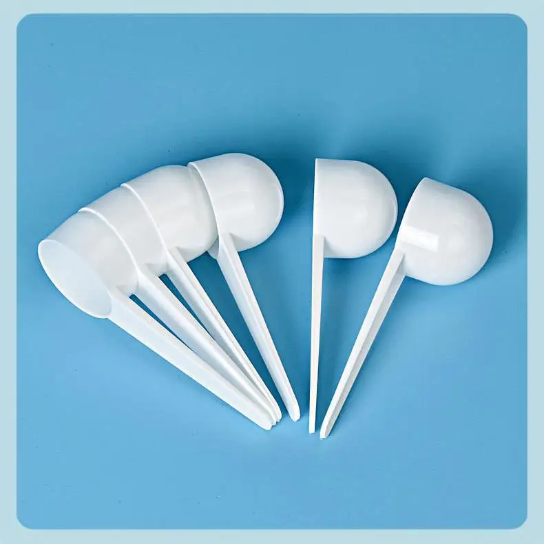 Bambus 10g Plastic Measuring Scoop Measuring Powder Measuring Spoon Customizable Plastic Square Chocolate Spoon White Size 45cm