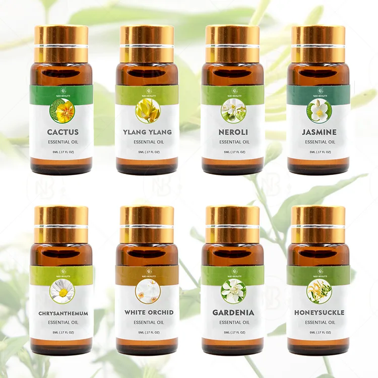 Oem Fragrance Massage Skin Care Diffuser Ylang Ylang Blue Lotus Gardenia Floral Themed Essential Oil