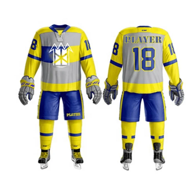 Fashion custom ice hockey uniform team wear sublimation ice hockey jersey for youth hockey team