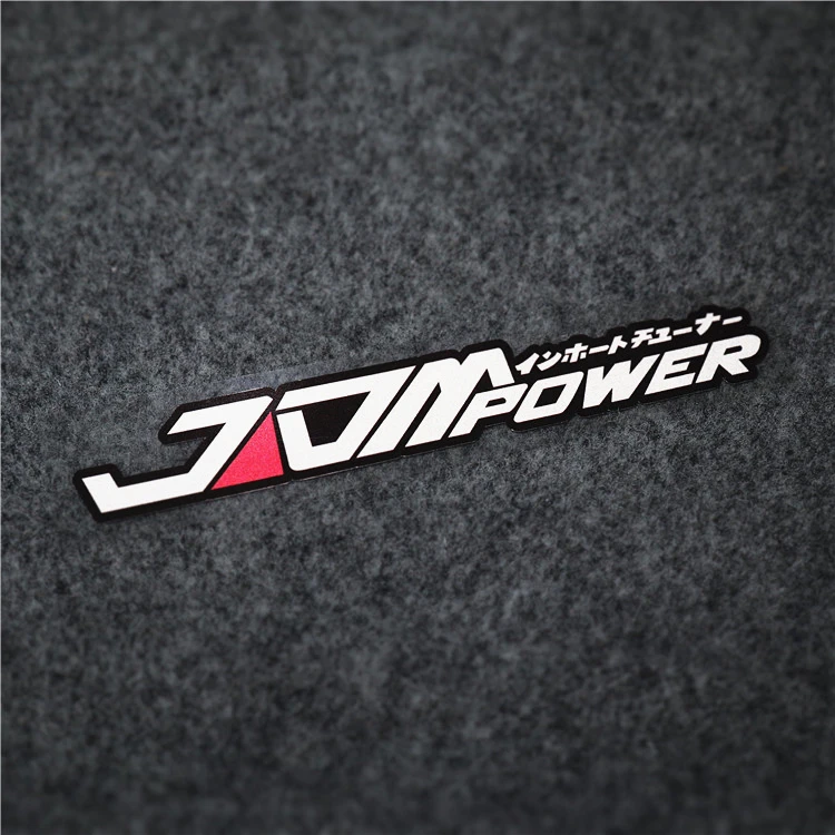 Custom JDM Design Car Stickers Removable Weather Resistant Die Cut Vinyl Stickers
