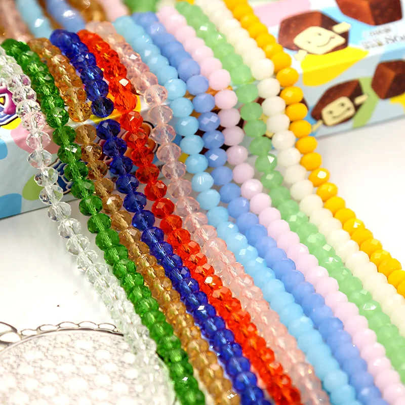 3/4/6/8mm Bubblegum Tyre Handmade Bulk DIY Accessories Glass Wholesale Crystal Lampwork Beads For Necklace Jewelry