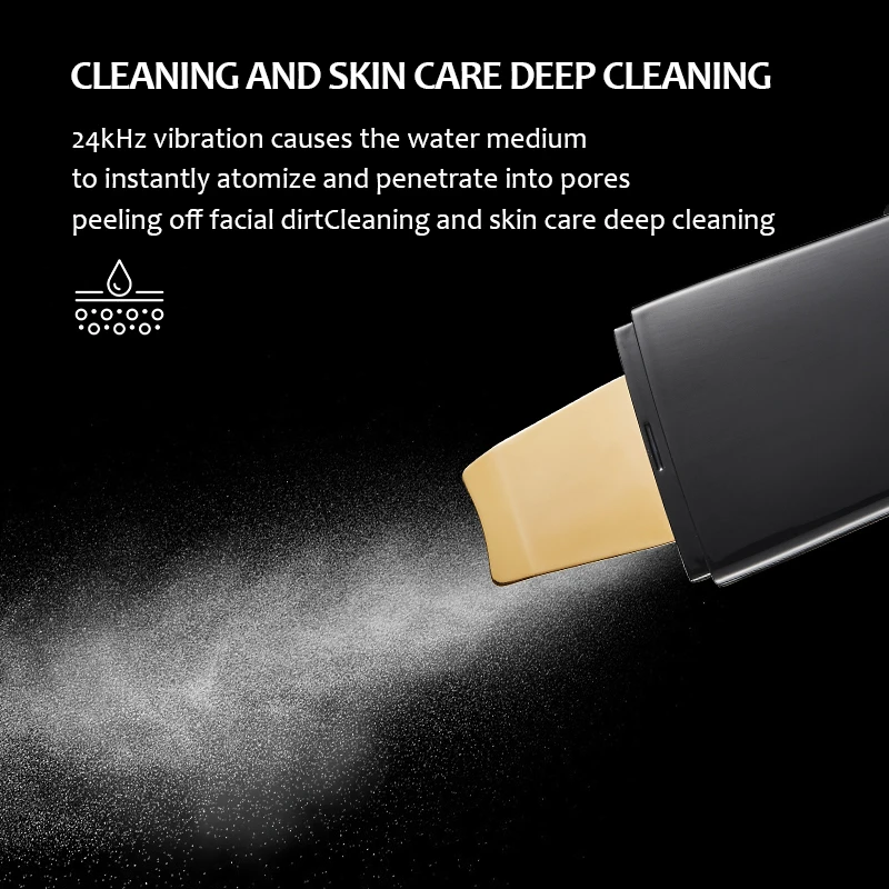 Beauty Personal Care Facial Cleaner Dermabrasion Ion Ultrasonic Skin Scrubber Spa Equipment