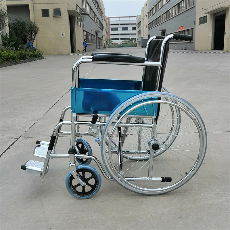 High Quality Lightweight Manual Wheelchair Portable Folding Hand Push Adult Disabled Elderly Home User Outside Wheelchair