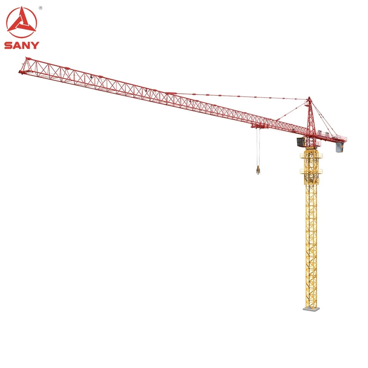 SYT315(T7530-16) SANY Tower Crane 16 tons 60M tip-top topless construction self erecting mobile Tower Crane