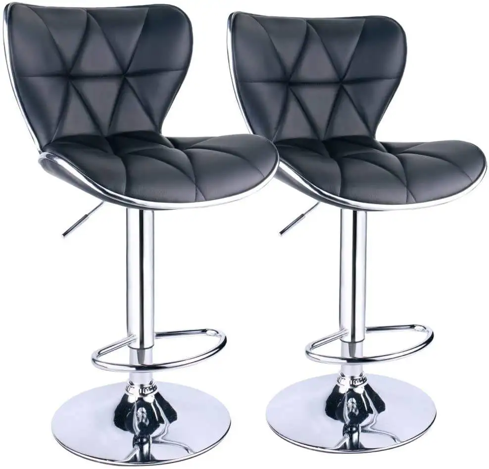 Luxury Synthetic Leather Adjustable 360 Degree Revolving Anji Sexy Bar Stools Chair