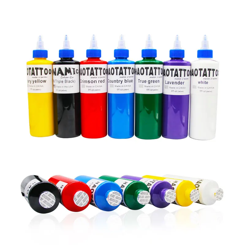 JM Professional skin tattoo ink & Capacity 8oz tattoo ink black tattoo ink