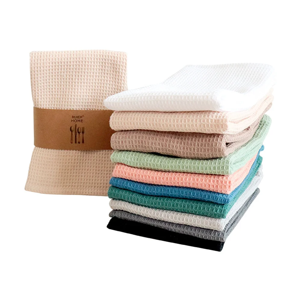 2023 kitchen towel set 100% Cotton soft face Towels High quality household bath waffle Towel