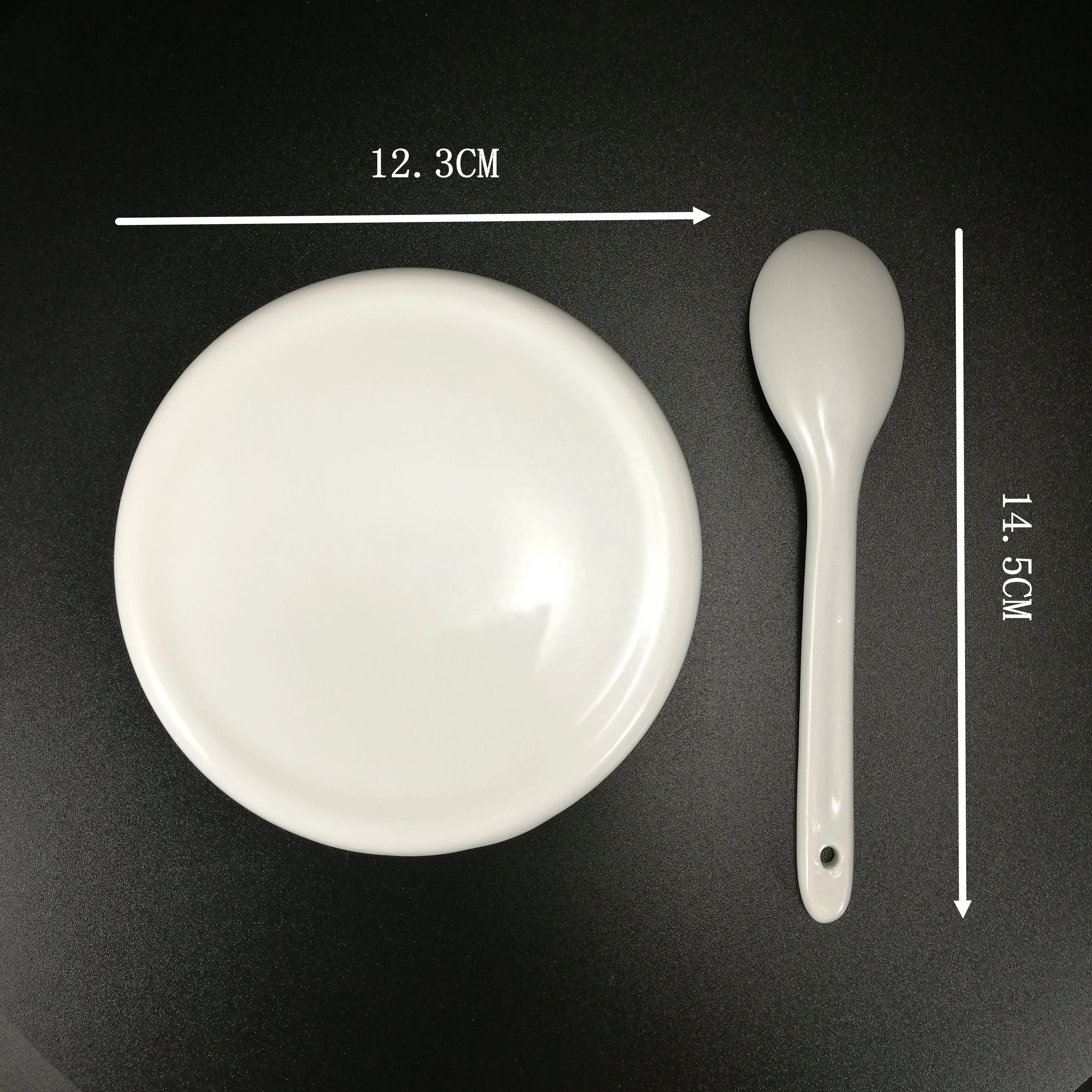 Розовые 4 8 дюймовые керамические миски с крышкой и мультяшным принтом на заказ