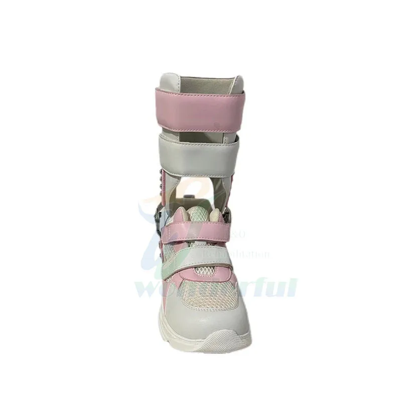 Correcting the outside  foot support sleeve orthopedic shoes splayed flat feet and heels children cerebral palsy