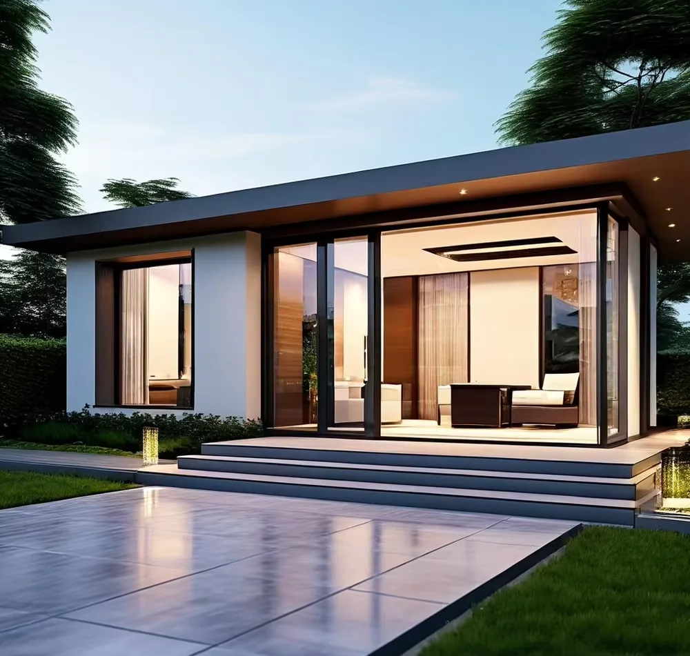 Modern Design Aluminum Frame Prefab Kit for Insulation Glass Conservatory Roof with Sliding Door for Sunrooms & Glass Houses