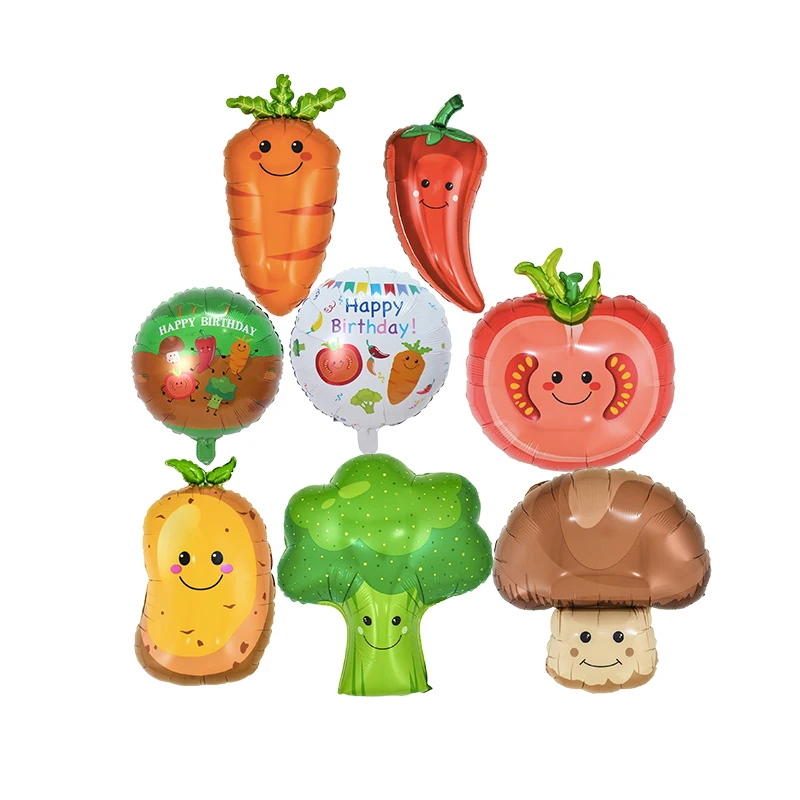 Vegetables Shaped Carrot Foil Balloons Tomatoes Potato Balloon Birthday Supply Activities Children Decoration Kids Toys Globos