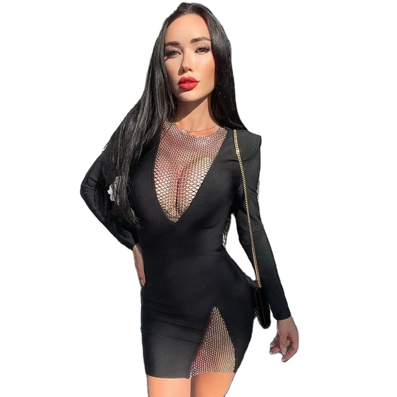 Direct Selling Socialite Casual Dresses Sustainable Long Sleeve Washable Elegant Sexy Prettytittlething Dress