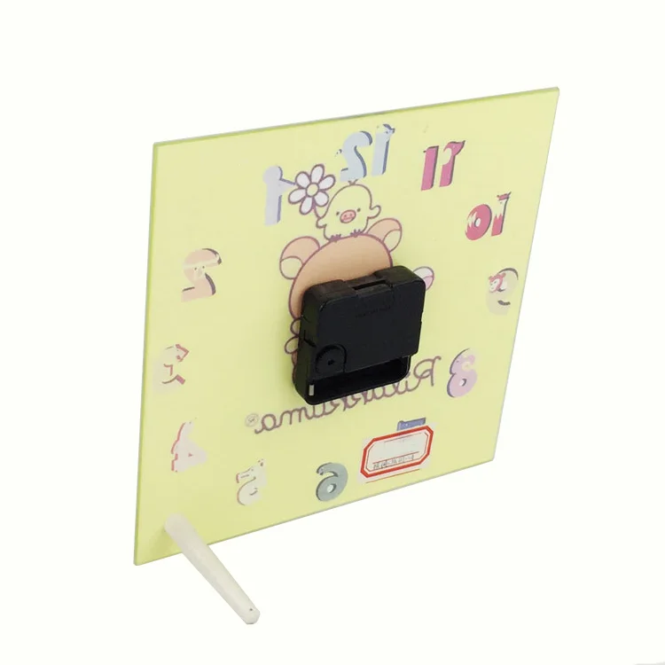  BL-26 High Quality Sublimation Glass Photo Frame With Clock