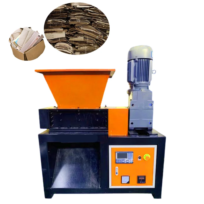Industrial Cardboard Double Shaft Shredder/Waste Wood Pallet Double Shaft Shredder