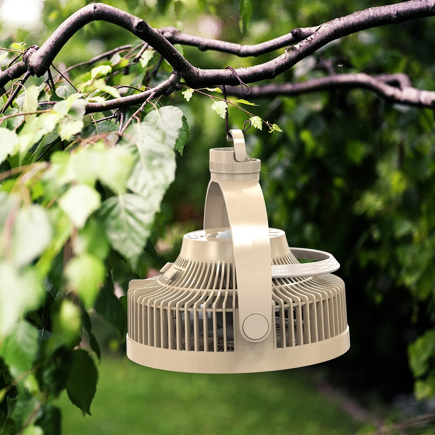 OEM factory new design 10000 mah battery rechargeable ceiling fan tent for camping