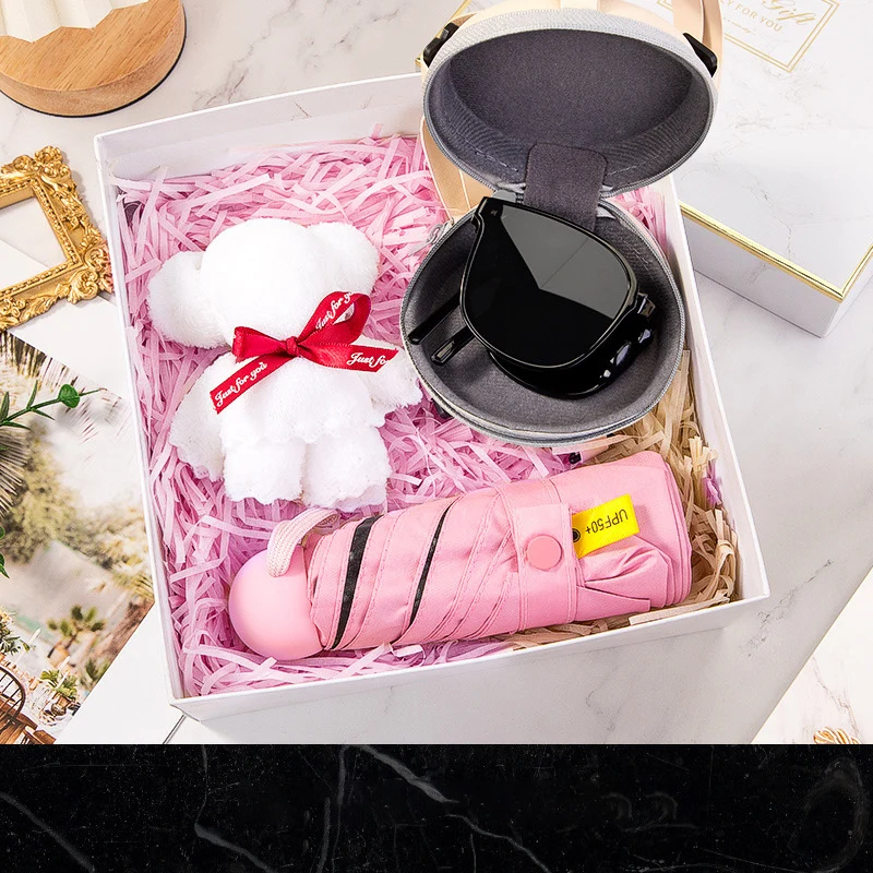 2023 Novelty Gifts With Car Sunshade Umbrella Car Phone Holder And Parking Number Plate Promotional Items Logo Printing Gifts Se