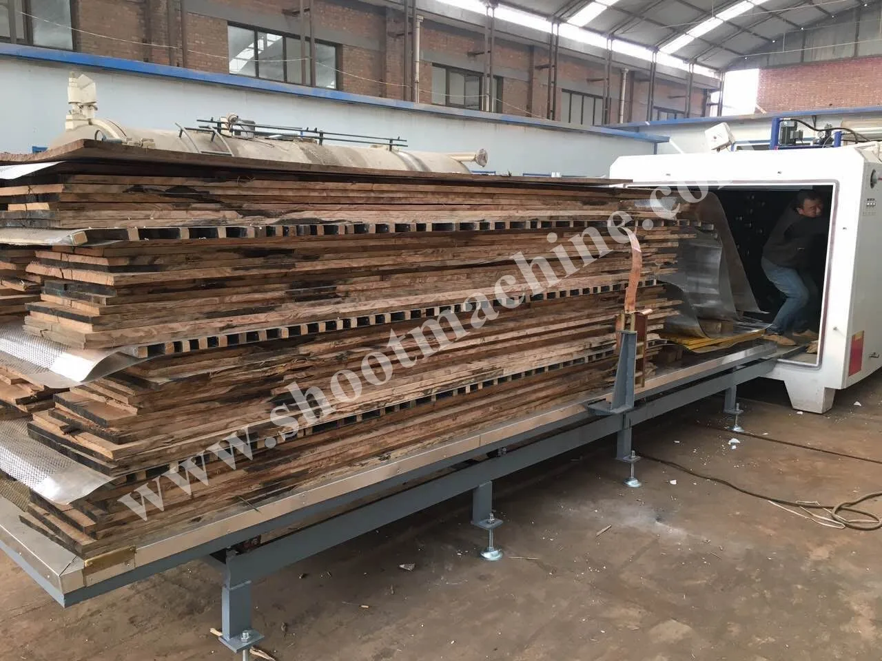 Shoot Brand High Frequency Vacuum Wood Dryer Machine, SHGPZG6.6/SHGPZG8