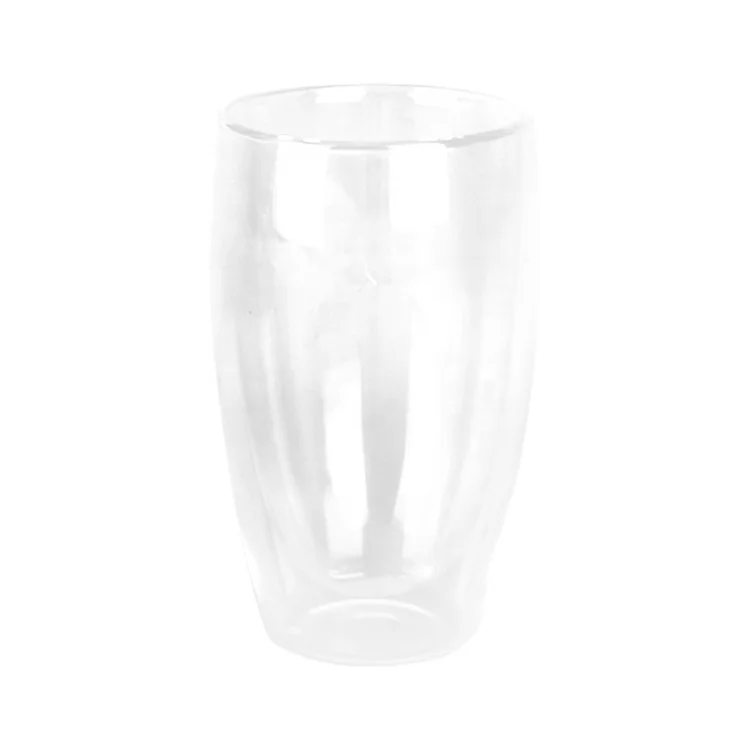 Handmade Technology Customized Double Wall Insulated Borosilicate Transparent Coffee Glass Cup
