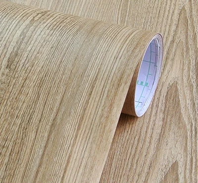 Peel and Stick Wood Pattern Contact Paper Decorative Self Adhesive Wood Grain Furniture Film for Commercial