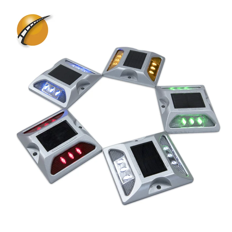 NI-MH battery outdoor ip68 aluminum led solar cat eyes one side road pavement stud light