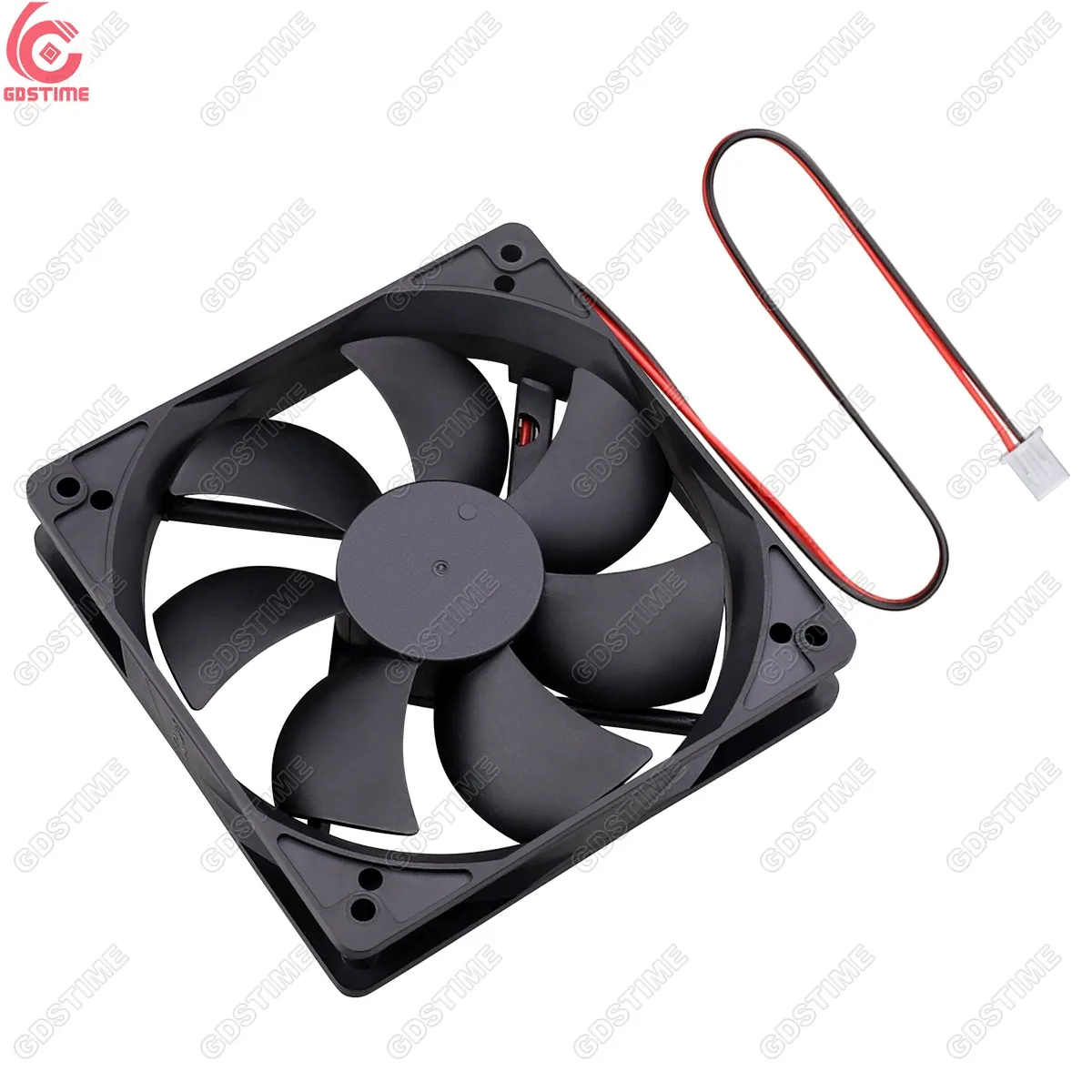 Gdstime GDA12025 DC 5V 120mmx120mmx25mm 12025 Axial PC Fan Hydraulic Bearing dc Rechargeable Brushless Industrial  Cooling Fan