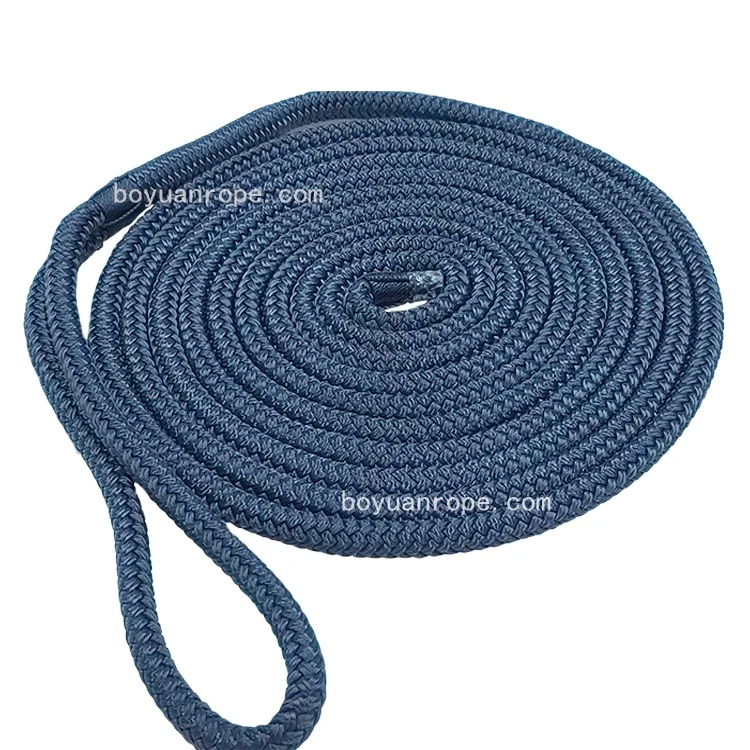 Китай хорошее качество 16 мм 2 м двойная плетеная веревка из полиэстера для яхт лодок док-линия