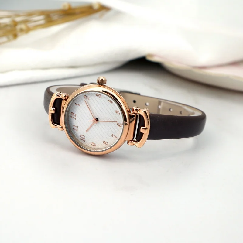 2021 custom logo crystal stone case leather girls Watches