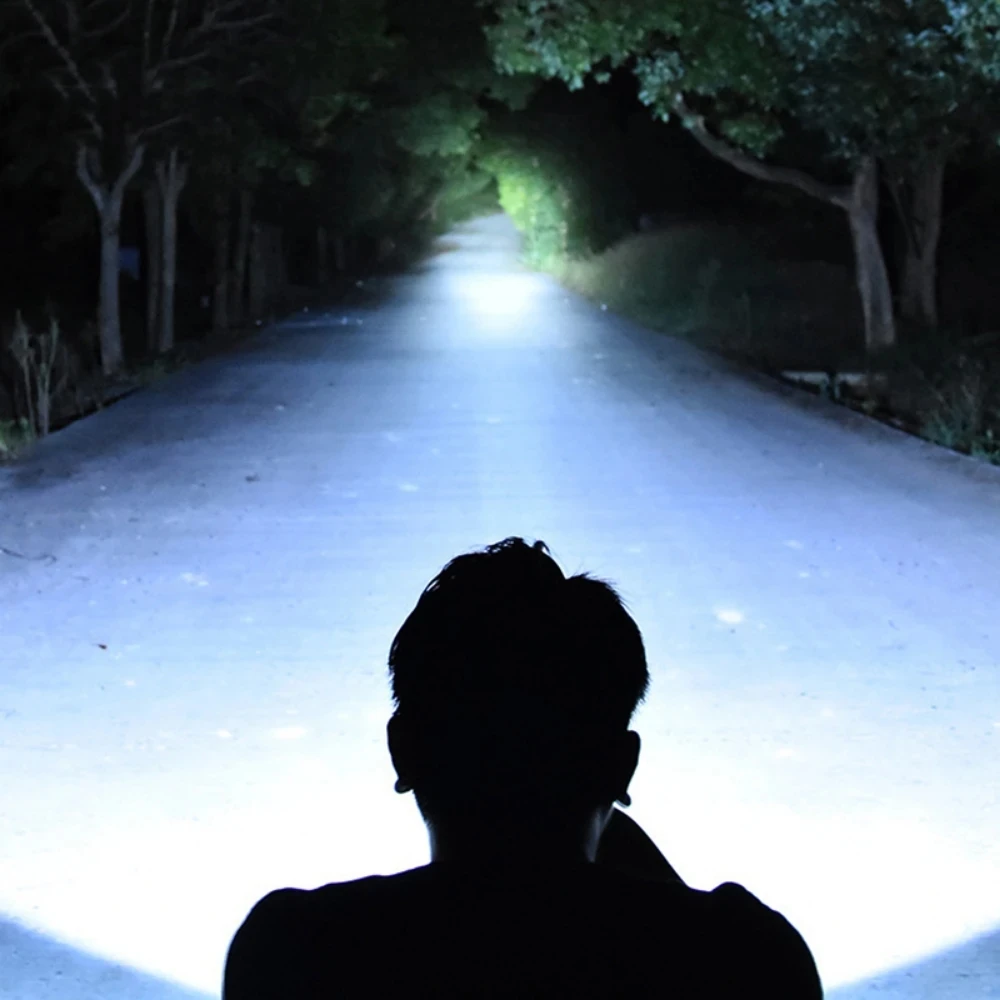 Heliuis LED Headlamp Rechargeable Powerful Head Lamp USB Rechargeable 1200mAh Camping Headlight Head Flashlight Head Light