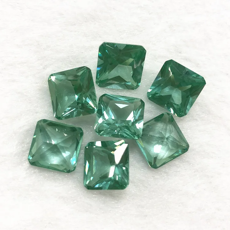Wholesale Price Spinel 137 # Square cut synthetic spinel created by 12x12mm size laboratory