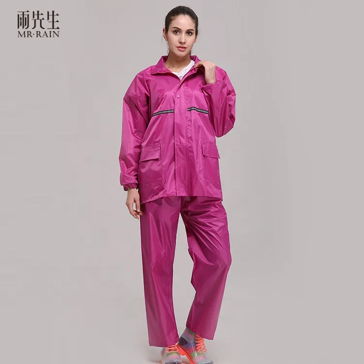 
100% waterproof motorcycle durable adult rain coat rainsuit 