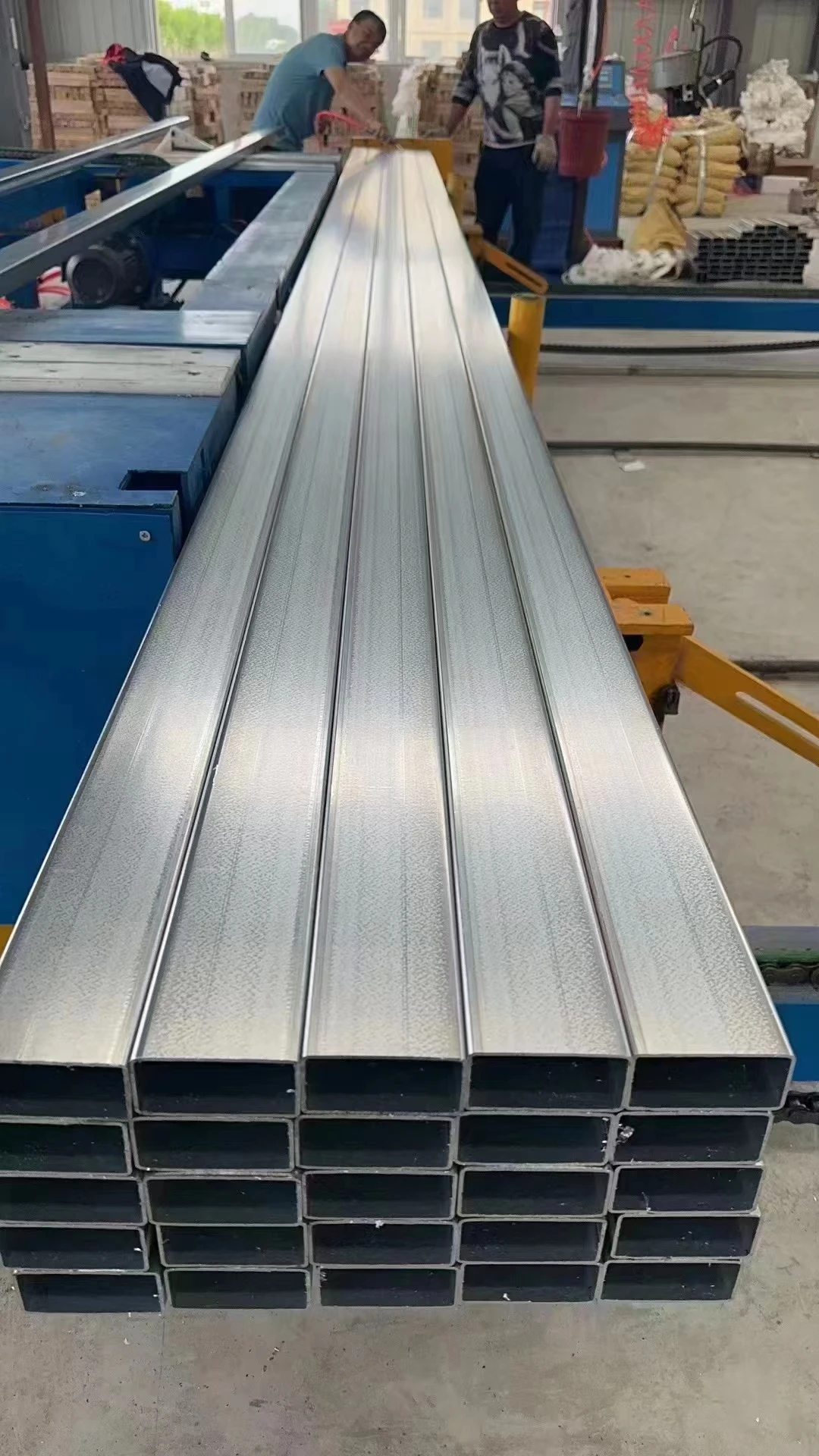 ASTM steel fence post carbon square pipe 60mm*60mm*6mhollow section square tubes for green house building