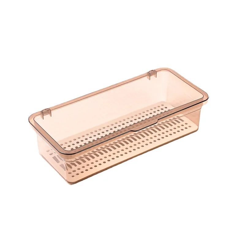 OWNSWING Rectangle Makeup Container Cosmetics Brush Beauty Blender cosmetic storage box with Lid