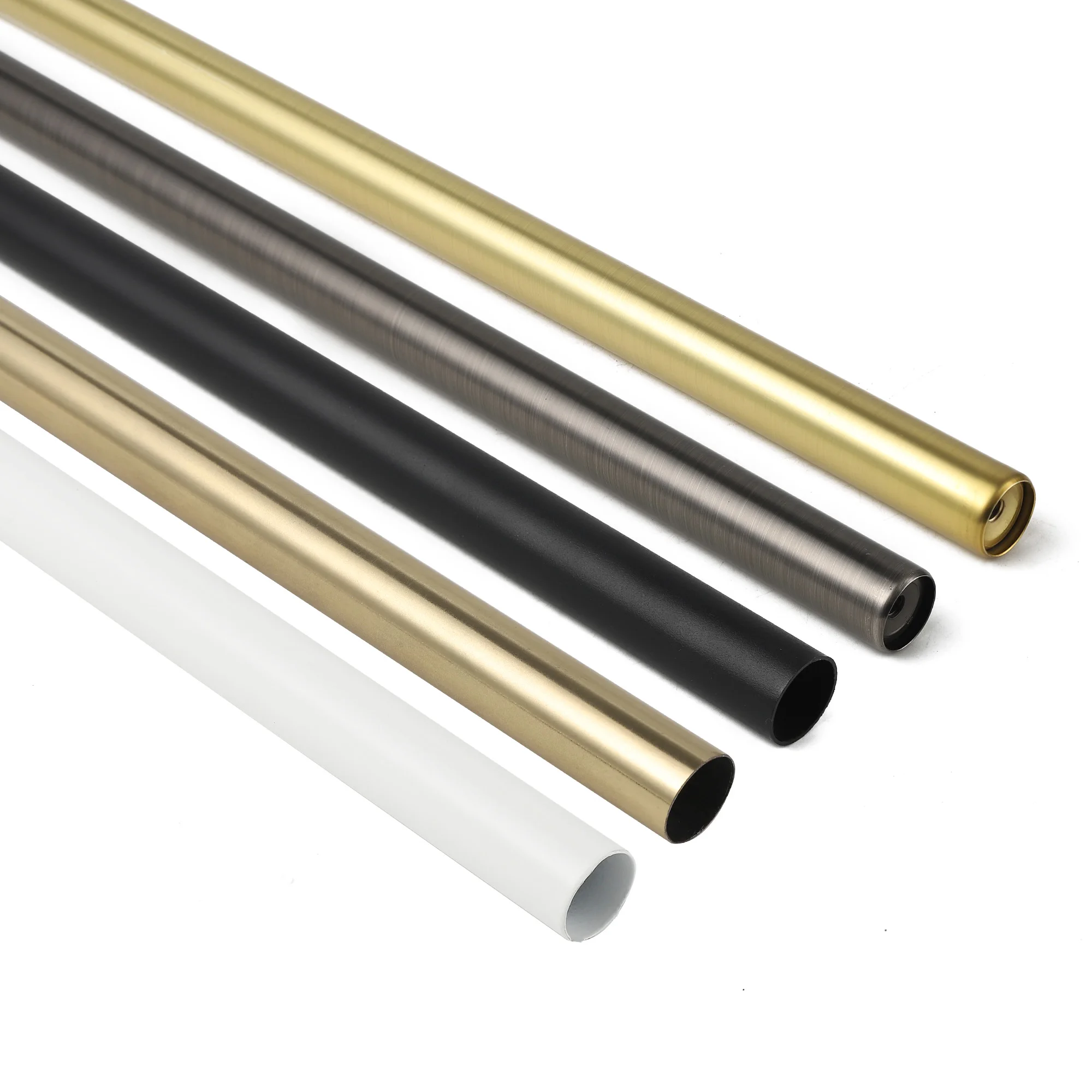 Factory Tieyi round hanging rod clothes cabinet clothes tube color round tube clothes through rod hardware wholesale