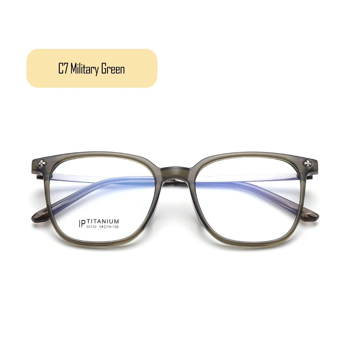 Eyeglasses Frames fengchao Manufacturer Vintage TR90 Titanium Eyeglass Frame Unisex Rectangle Blue Light Filtering Reading Frame