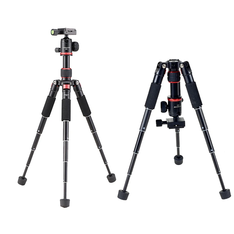 GT225A+QB02 Aluminum Alloy Camera Pan Tripod Camera Phone Stand With Light Tripod