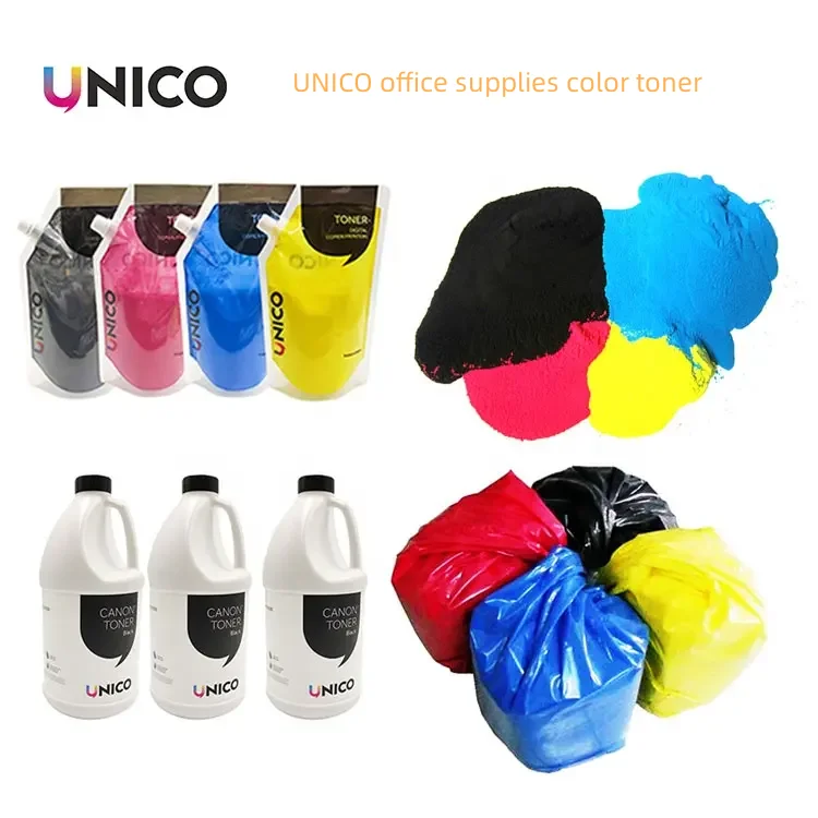 UNICO Compatible Refill Toner powder Wc7525 copier toner For Xerox Workcentre 7525 7830 7835 7845 7855 color bulk toner refill