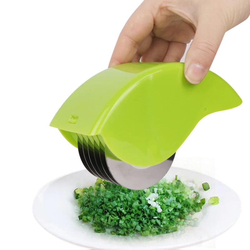 Vegetable cutter creative kitchen gadget six-wheel onion cutter