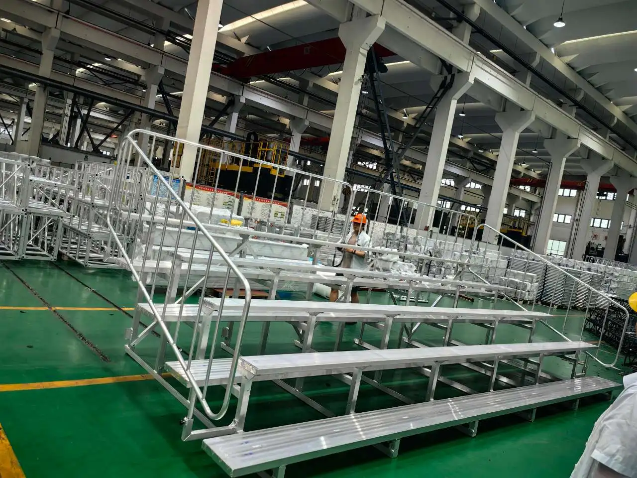 Customized Indoor/Outdoor Portable Aluminum Bleachers Grandstand Seating Spectator Sport Bleachers Removable System Stadium Seat