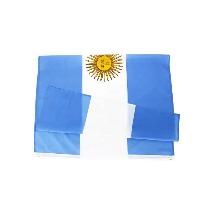 Factory Price Argentina Flag 3x5 Ft Polyester Argentinian National Flags Polyester with Brass Grommets 3 X 5 Ft