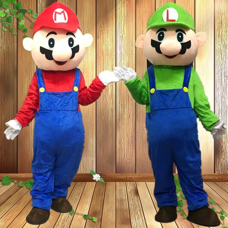 Hotselling Overseas Cartoon Costume Super Mario Doll Clothes for Performance