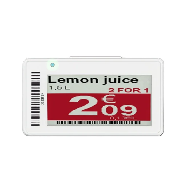 2.13 Inch Digital Price Tag Electronic Shelf Label 2.0 Inch Electronic Shelf Label System