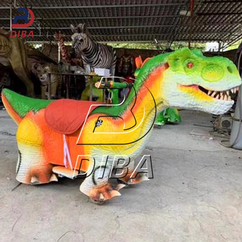 Electric Dinosaurs for Kids and Adults to Ride on Amusement Park Facilities