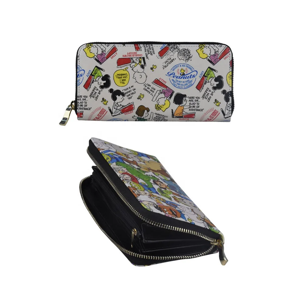 New designs cheap high quality plain custom leather wallet women