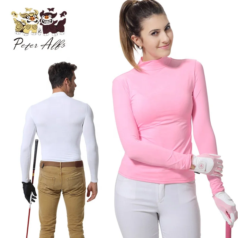 Peter Allis Summer Ice Silk Sunscreen Cool Long-sleeve Golf T-shirt for Men and Women